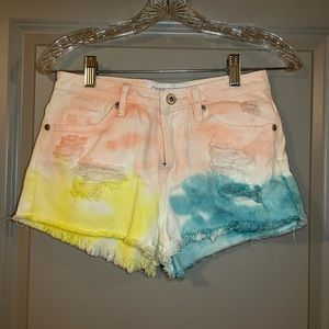 Gypsy warrior multi color denim shorts size 1